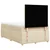 Vidaxl Box spring postelja z vzmetnico krem 120x200 cm blago