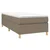 Vidaxl Posteljni okvir z vzmetmi taupe 100x200 cm blago