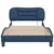 Okvir za krevet bez madraca Hvar plava 100x200cm od tkanine