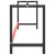 Okvir za radni stol mat crni i mat crveni 180x57x79 cm metalni