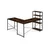 MODERNHOME Ugaoni radni sto sa policama – Walnut LOFT
