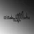 Wallity Zidna dekoracija Philadelphia, 120 x 57 x 1,5 cm, Crna