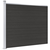 vidaXL Ograjni panel WPC 175x146 cm črn