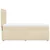 vidaXL Box spring postelja z vzmetnico krem 90x190 cm blago
