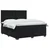 vidaXL Postelja boxspring z vzmetnico Črna 180 x 200 cm Žamet