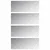 Stepenica Pravokutni 4 pcs Srebrno 100 x 40 cm Aluminij