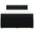 Vidaxl Box spring posteljni z vzmetnico črn 140x190 cm blago