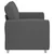 Vidaxl Dvosed temno siv 160x77x82 cm žametno blago