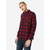 Urban Classics Srajca Checked Flanell, rdeča