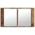 Kupaonski ormar s ogledalom Zidne Staro drvo 80 x 12 x 45 cm