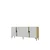 Hanah Home komoda Evva 150, 150 cm, hrast Sapphire / zlatna / bela