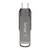 Lexar D400 USB ključek 32GB, USB-A/USB-C, srebrna/črna