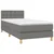 vidaXL Box spring postelja z vzmetnico temno siva 80x200 cm blago