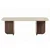 HANAH HOME Sto za dnevnu sobu Akira Travertine Venezia Walnut