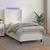 Krevet box spring s madracem LED bijeli 80x200 cm umjetna koža