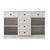 Hanah Home Komoda Rb-168-04-001, 130x85x43 cm, Bela