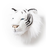 Plišana životinjska glava - bijeli tigar Albert