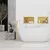 bathroom shelf 30x45 gold brush