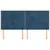 Vidaxl Vzglavje postelje temno modro 200x5x118/128 cm žametno