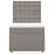 Vidaxl Box spring postelja z vzmetnico taupe 90x200 cm blago