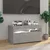 TV ormarić s LED svjetlima siva boja betona 75 x 35 x 40 cm