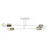 Plafonski luster CAMBRIDGE 4xE27/15W/230V mesing/bela