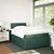 Vidaxl Box spring postelja z vzmetnico temno zelena 120x200 cm žamet