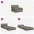 Sofa na razvlačenje Svjetlosiva 60 x 70 x 41 cm Tkanina