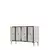 HANAH HOME Komoda Pega 120 White Travertine Silver