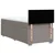 Vidaxl Box spring postelja z vzmetnico taupe 100x200 cm blago