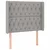 shumee Box spring postelja z vzmetnico LED sv. siva 100x200 cm blago