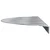 Stepenica Polumjesec 5 pcs Srebrno 60 x 18 x 2,5 cm Aluminij