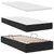 Krevet s od storage s madracem Crna 90 x 200 cm Baršun