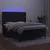 Vidaxl Box spring postelja z vzmetnico LED črna 140x200 cm žamet