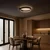 LED plafonjera LUNA LED/18W/230V prečnik 42,5 cm crna