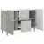 Kreveta Betonska siva 89 x 34,5 x 62 cm Konstruirano drvo