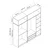 Hanah Home Garderober Kale-8431, 180x210x52 cm, Beli