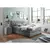 MID.YOU POSTELJA Z VZMETNICO 160 cm  x 200 cm , tekstil, leseni material antracit