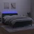 Vidaxl Box spring postelja z vzmetnico LED tem. zelena 140x190cm žamet