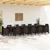 Vidaxl Vrtna miza Rjava 400 x 100 x 73 cm poli ratan