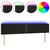 LED uzglavlje crno 183x16x78/88 cm baršunasto