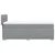 Vidaxl Box spring postelja z vzmetnico svetlo siva 90x190 cm blago