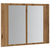 LED ormarić s ogledalom Artisan hrast 60x12x45 cm izrađeno drvo