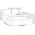 Vidaxl Box spring postelja z vzmetnico modra 140x200 cm blago