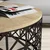 Hanah Home Klub sto 90x90x38cm Hrast-Crni