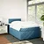 Vidaxl Box spring postelja z vzmetnico modra 120x200 cm žamet