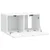 TV ormar za zid 59,5 x 31 x 30 cm Bijela Konstruirano drvo