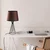 Opviq Stona lampa Telis-5372, 28x28x55 cm, IP20, Braon-crna