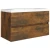 Vidaxl Omarica za umivalnik dim. hrast 80x38,5x45 cm konstruiran les