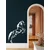 WallXpert metalni zidni ukras 5078, konj u propinjanju, 33 x 76 cm, crni